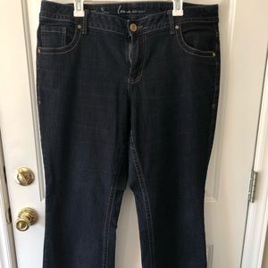 Lane Bryant Dark Denim Bootcut Genius Fit Jeans